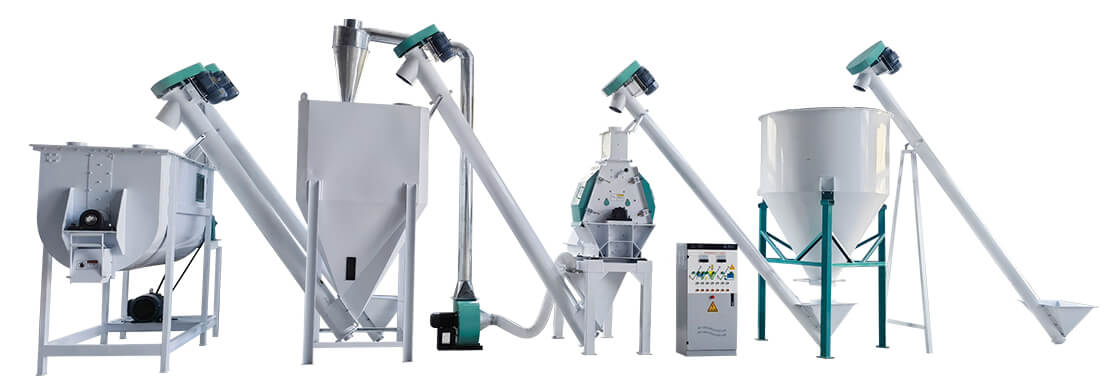 Fully automatic feed pellet production line